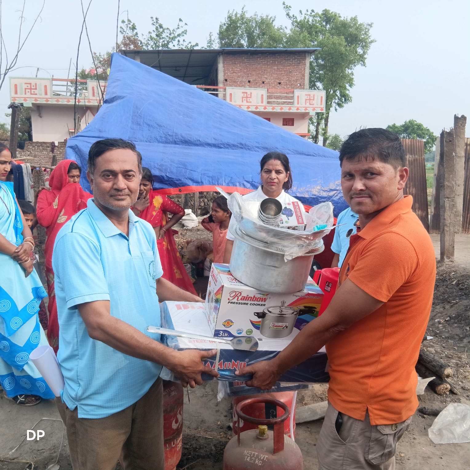 Rotary Club of Kathmandu Provide Aqua Boxes and other materials to Fire-Affected Families in Nawalparasi