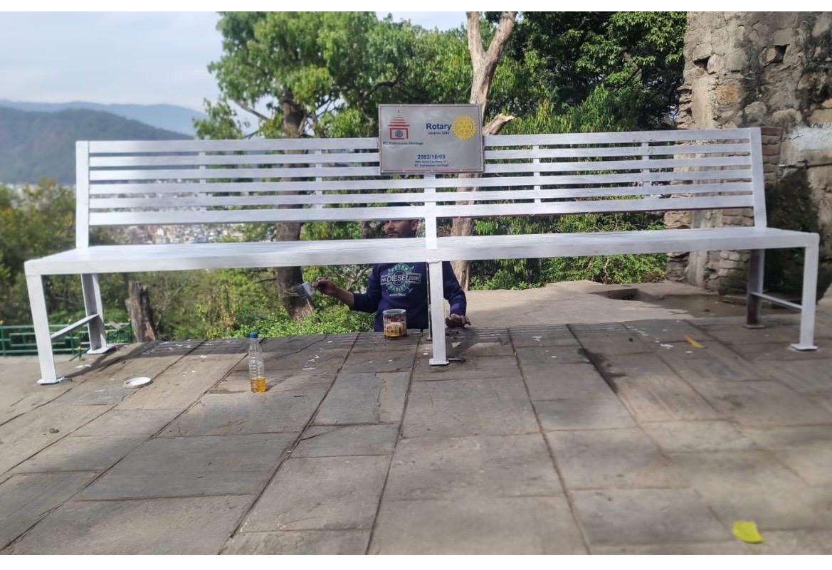 Installation of Chair at Swoyambhu Nath Temple