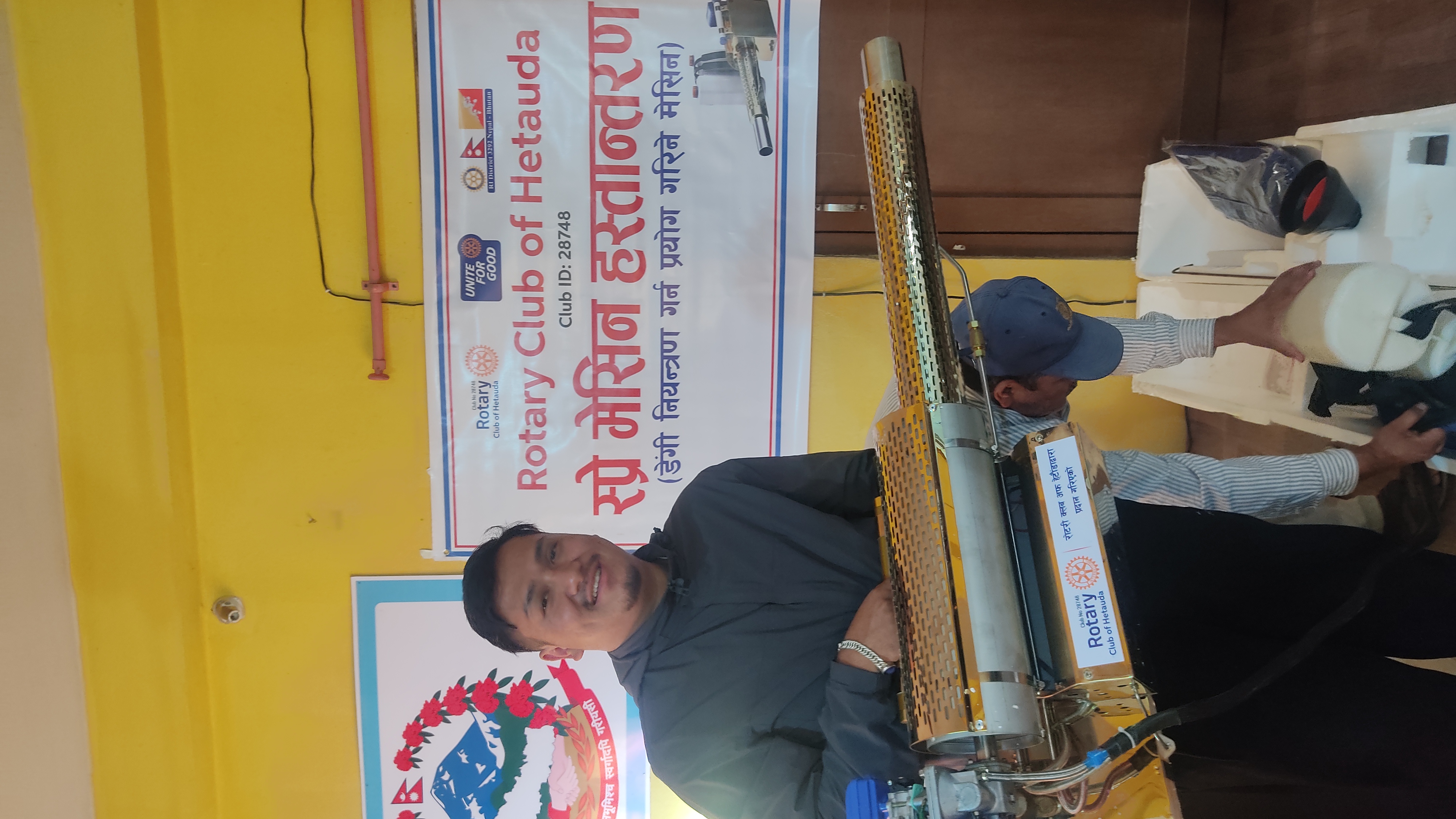 Equipment handed over for dengue control