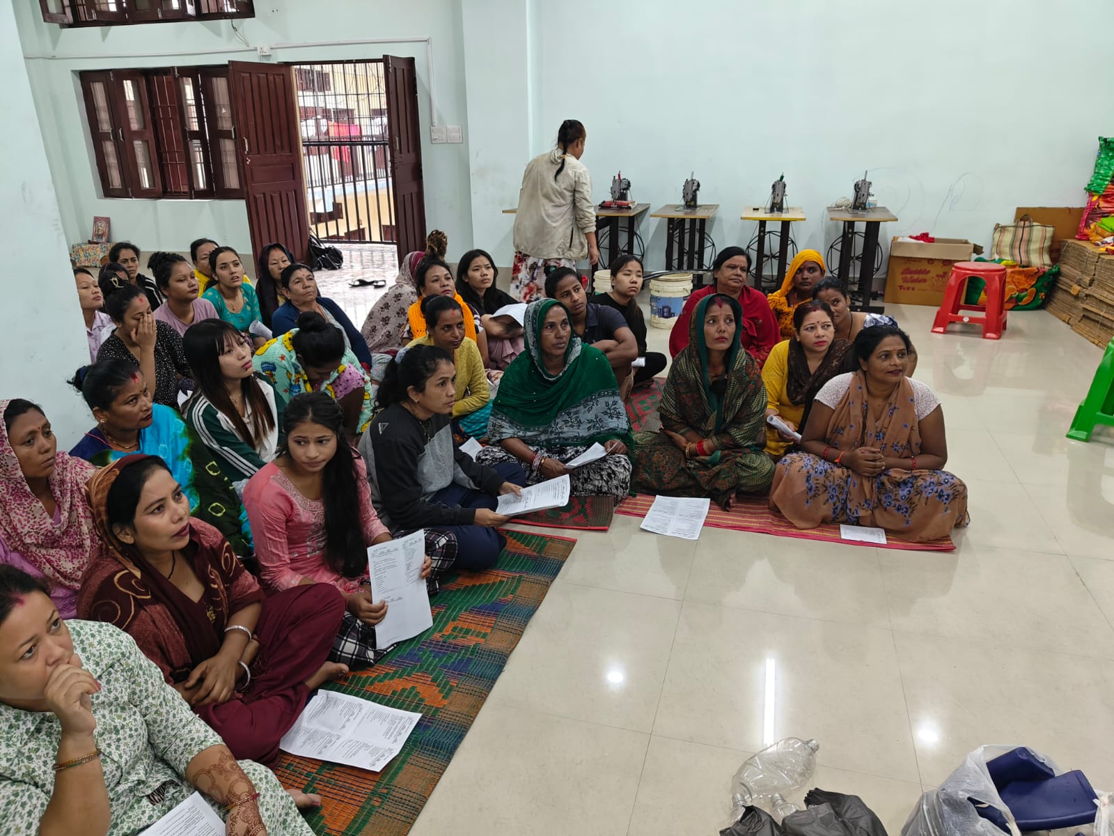 Training for Female Prisoners to make phenyl, Toilet CLeaner and Liquid SOap