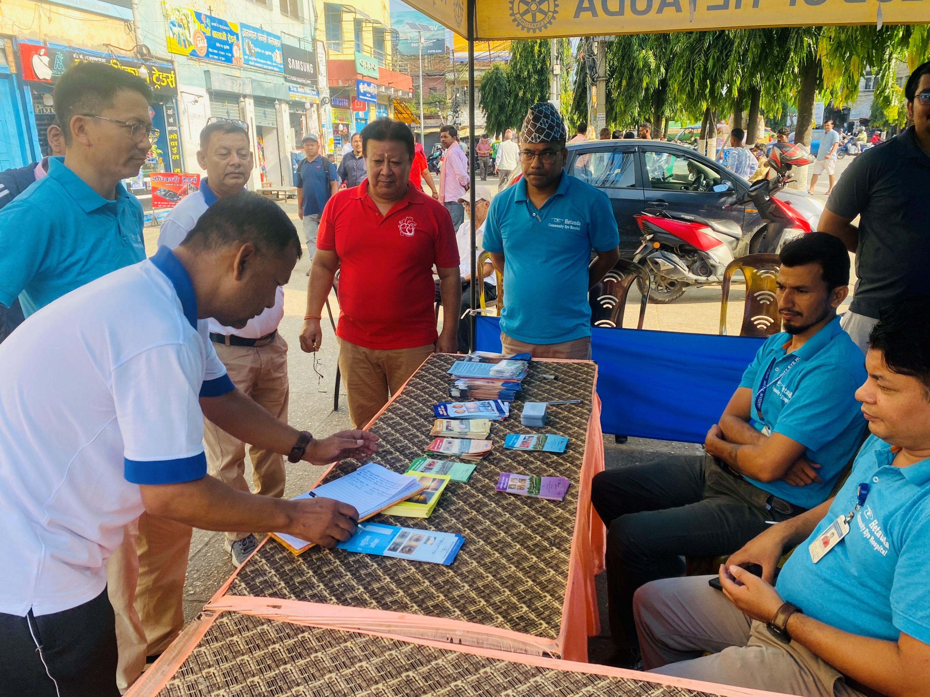 World Sight Day - Public awareness stall on eye health
