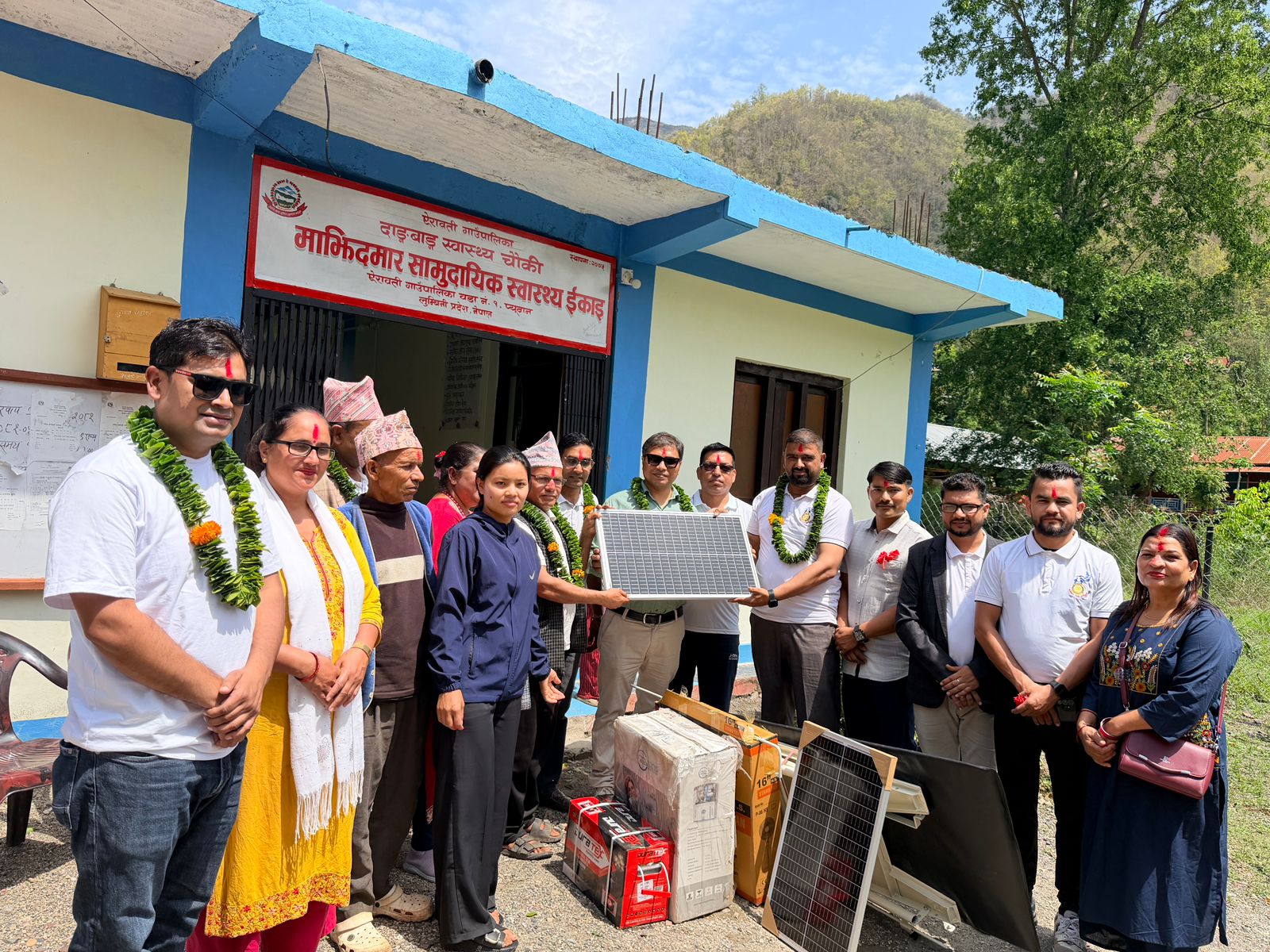 Handover of Materials to the Health unit
