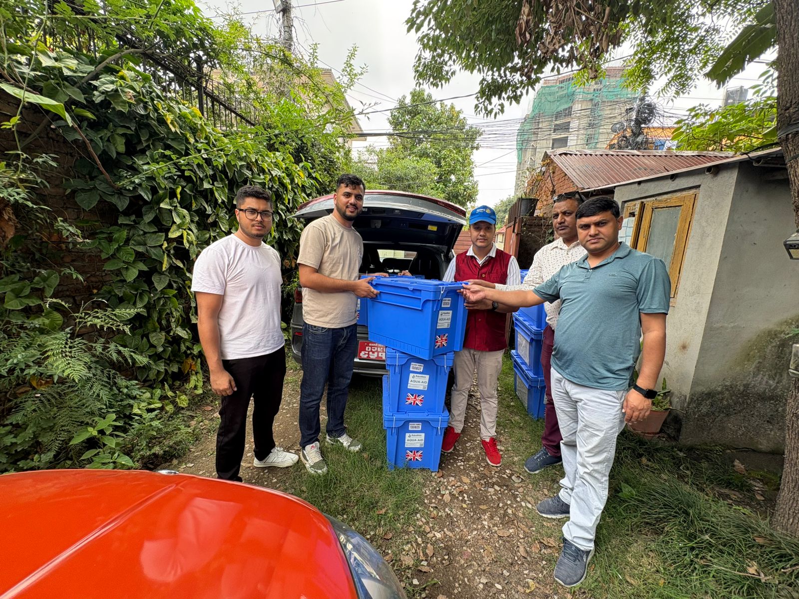 Rotary Club of Kathmandu Provide Aqua Boxes and other materials to Fire-Affected Families in Nawalparasi