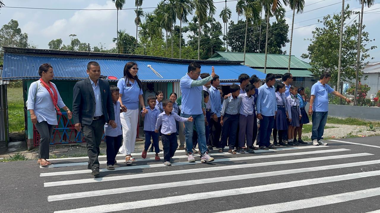Road Safety Week- Zebra Cross at Araniko School