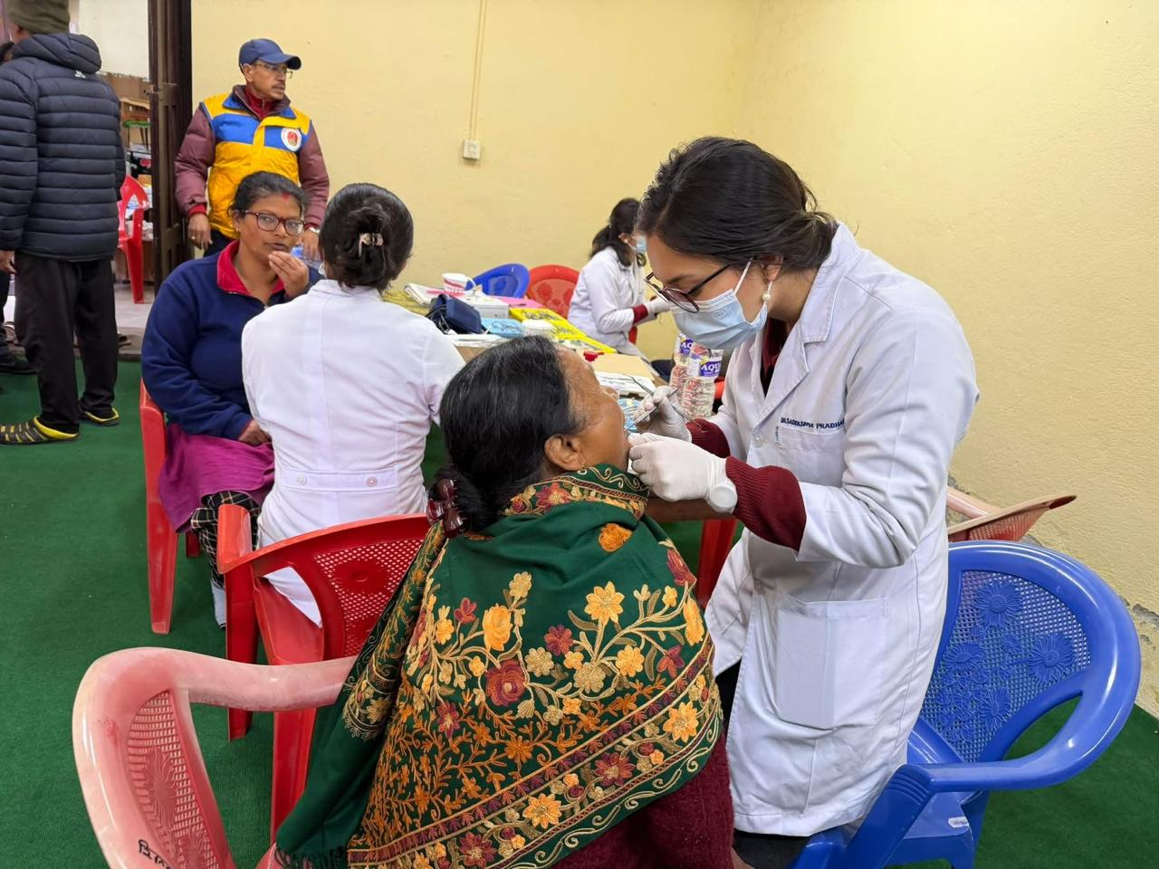 Free Health Camp at Jitapur Gandhakuti Bihar, Khokana supported by Rotary Club of Patan Durbar Square