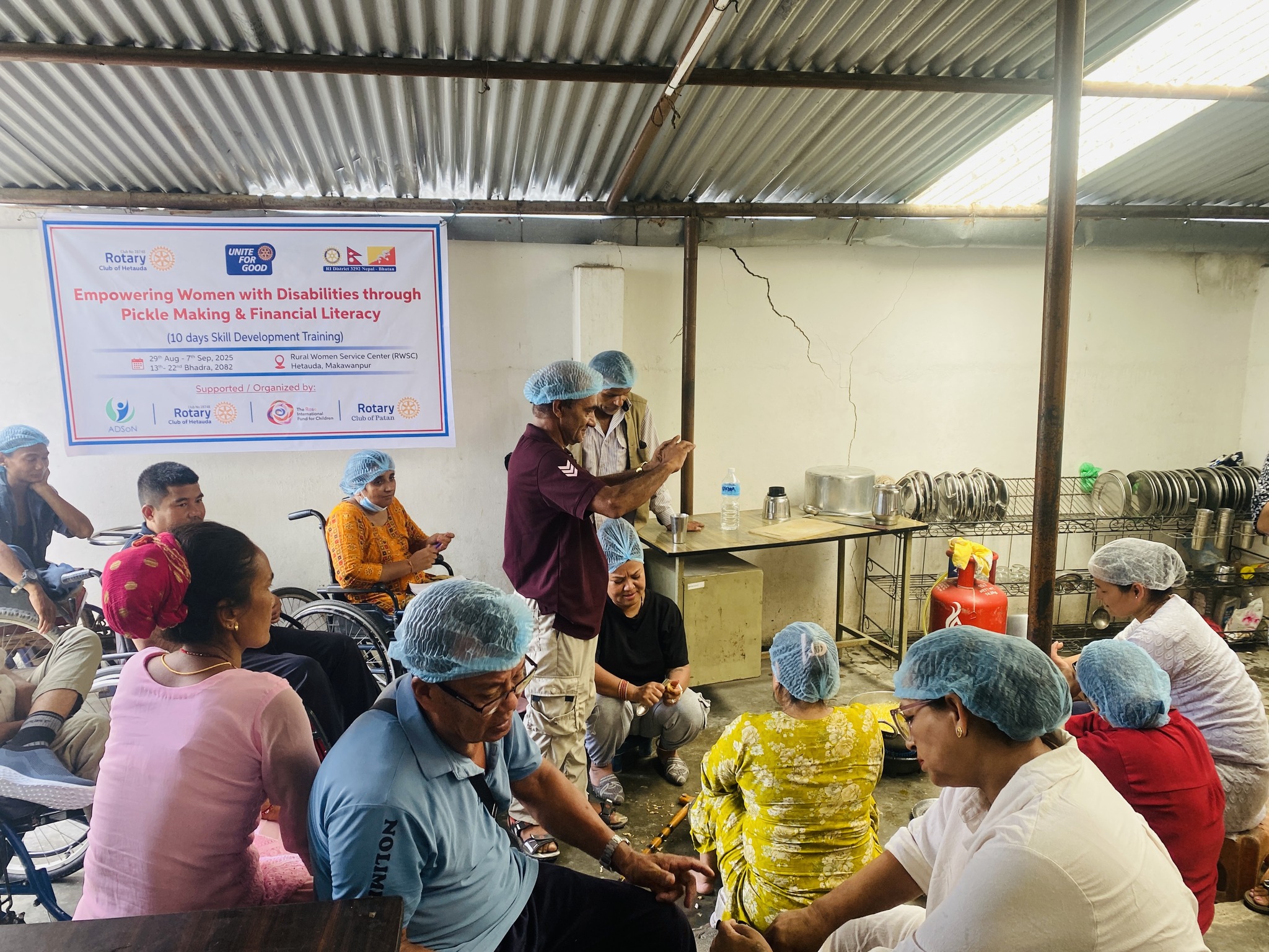 10-day pickle making and  financial literacy training completed
