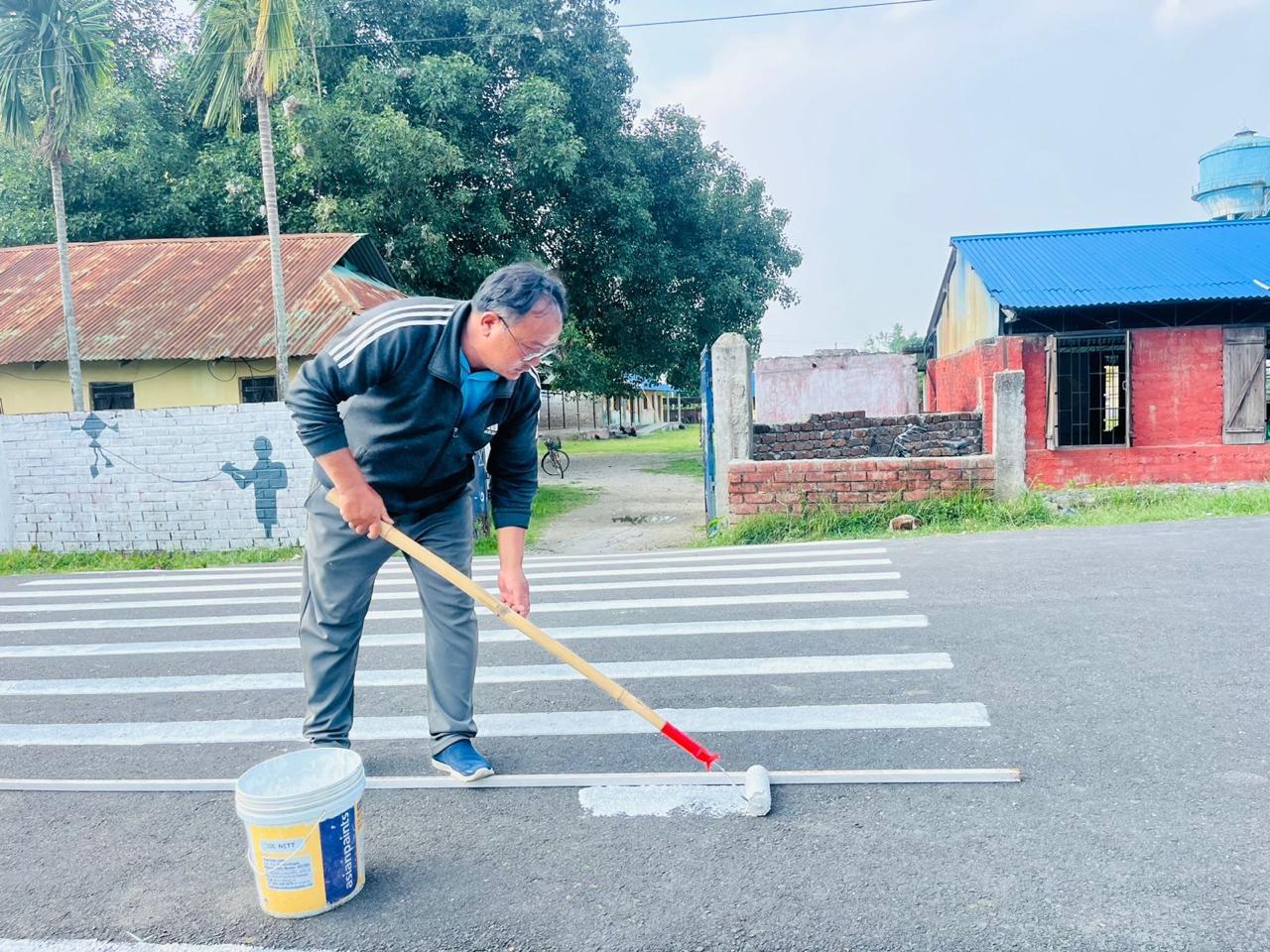 Road Safety Week- Zebra Cross at Araniko School