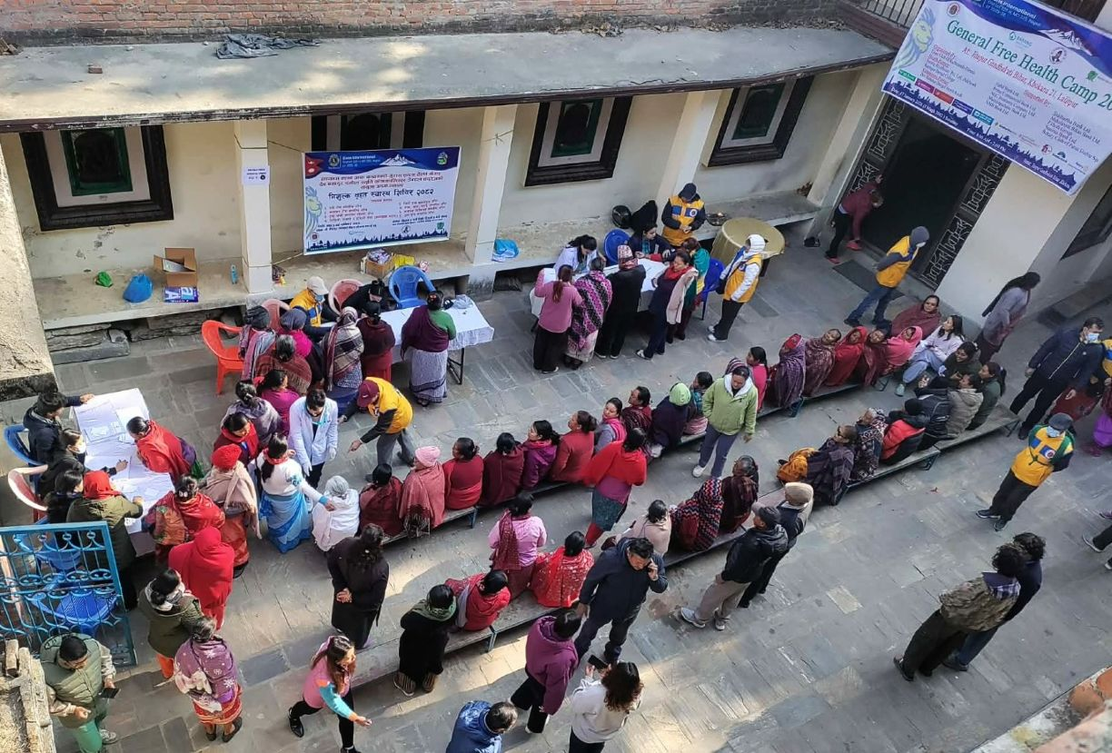 Free Health Camp at Jitapur Gandhakuti Bihar, Khokana supported by Rotary Club of Patan Durbar Square