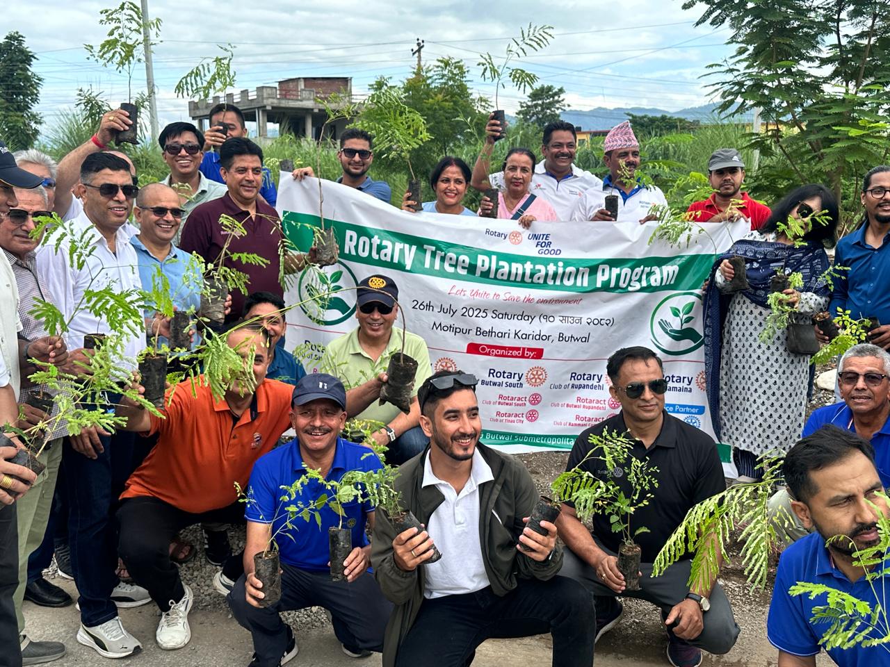 Rotary  nation wide tree Plantation program