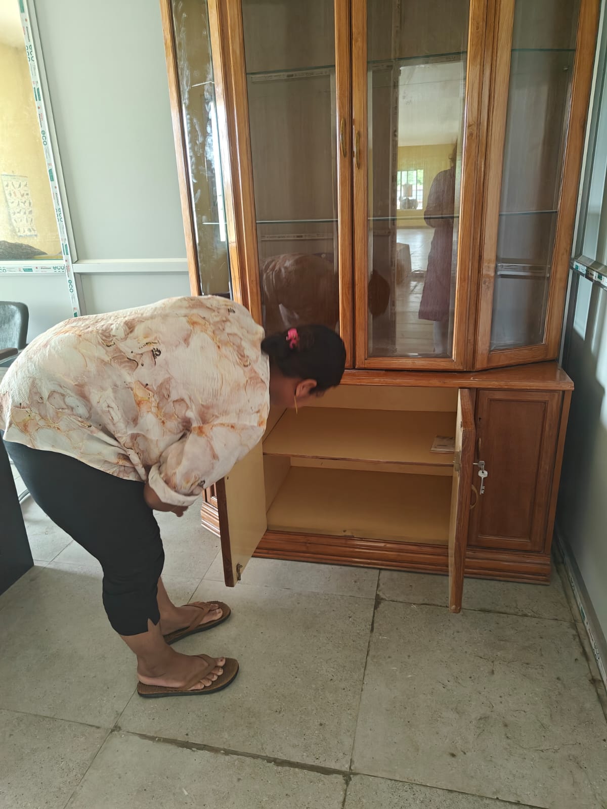 Installation of Teak Wood Showcase Almirah at Cerebral Palsy Day Care Centre