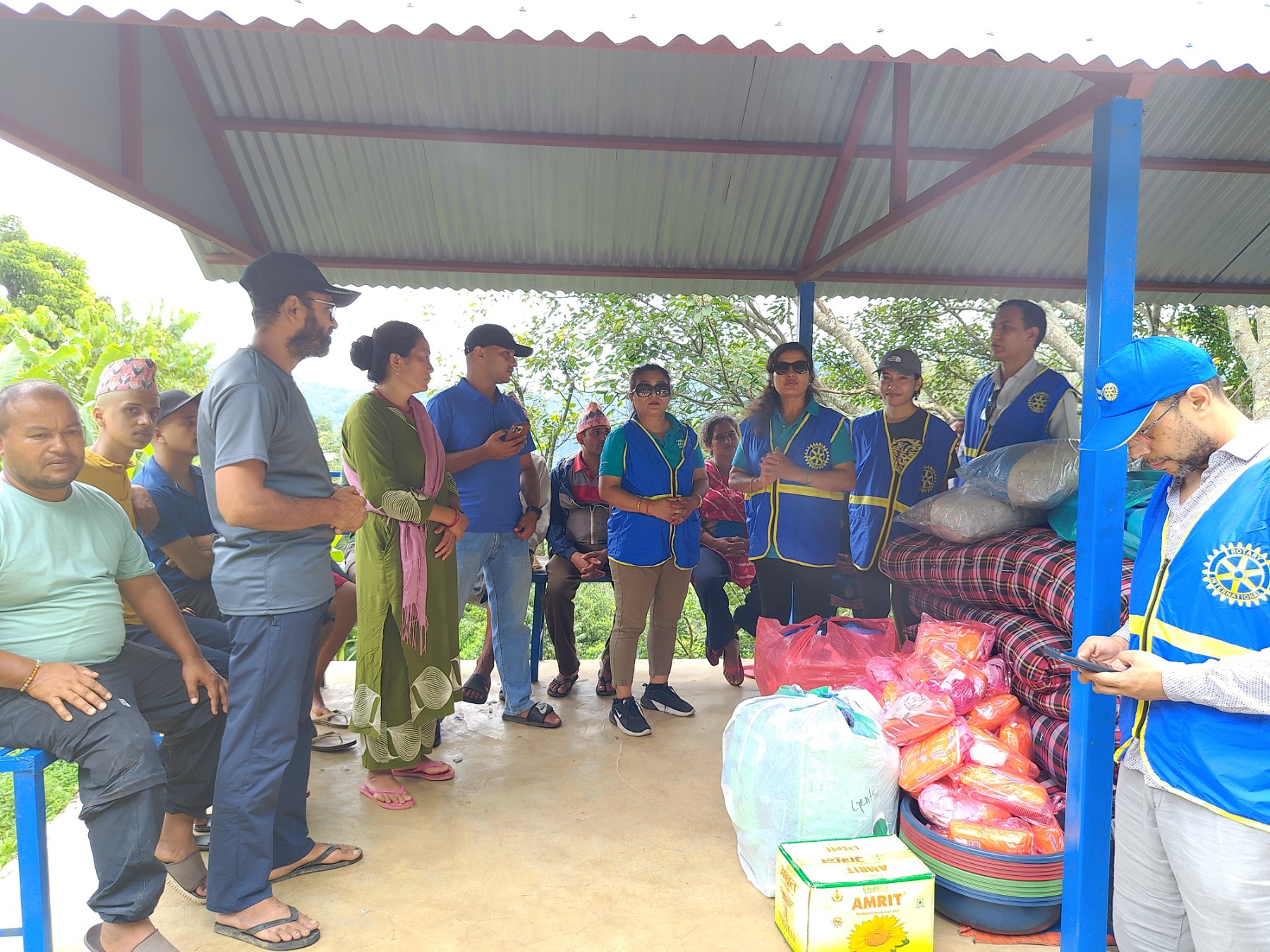 Relief Material Distribution to Flood Victims