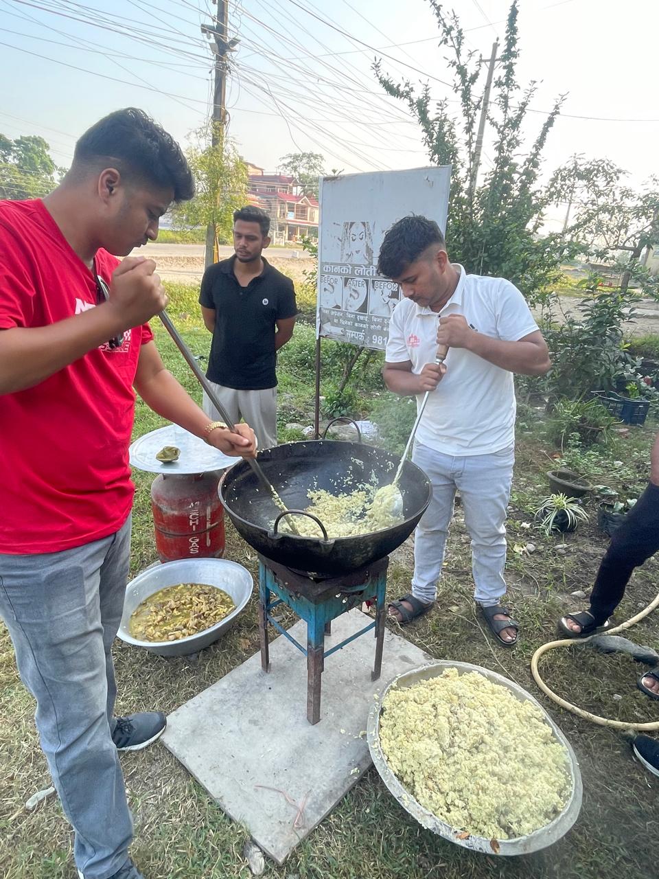 Vaccination, Feeding and Reflective Collar Distribution on Kukur Tihar