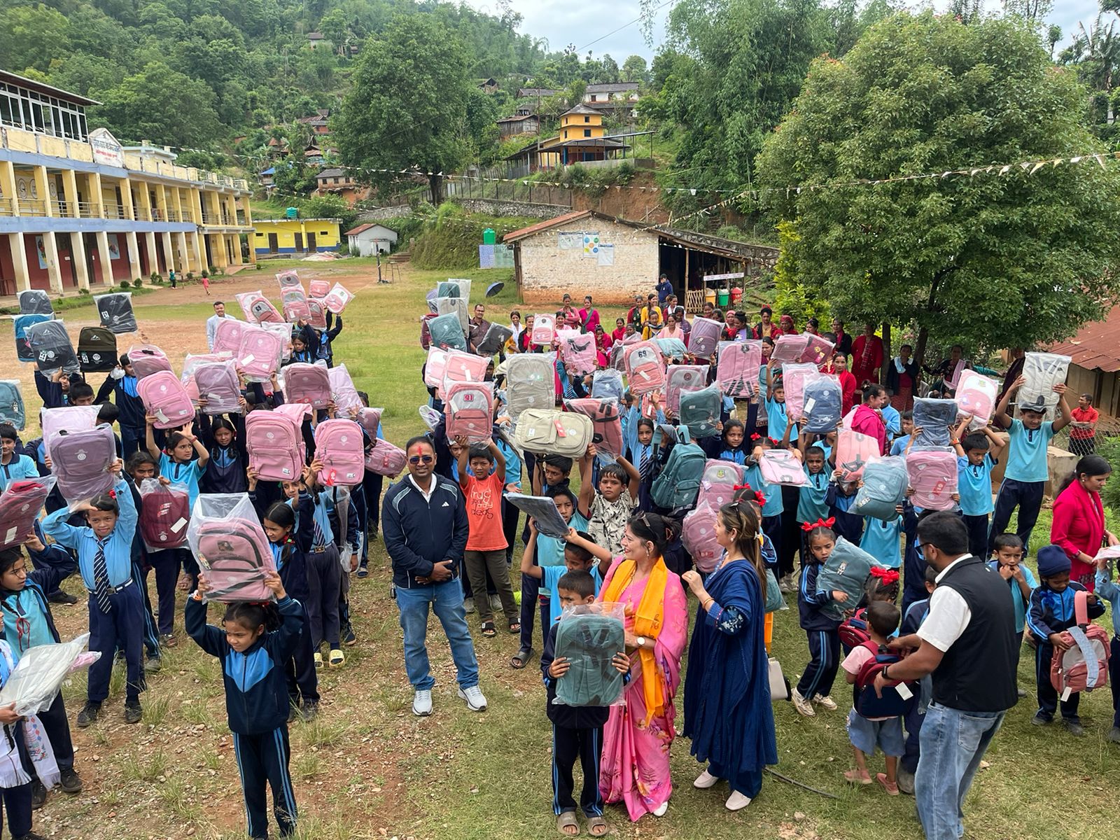 Computer Lab handover & and school bags distribution to students of Shree Sarvoday Janak Madhyamik Vidyalaya Jaimini Baglung