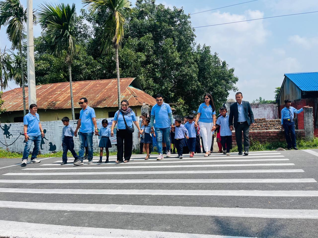 Road Safety Week- Zebra Cross at Araniko School