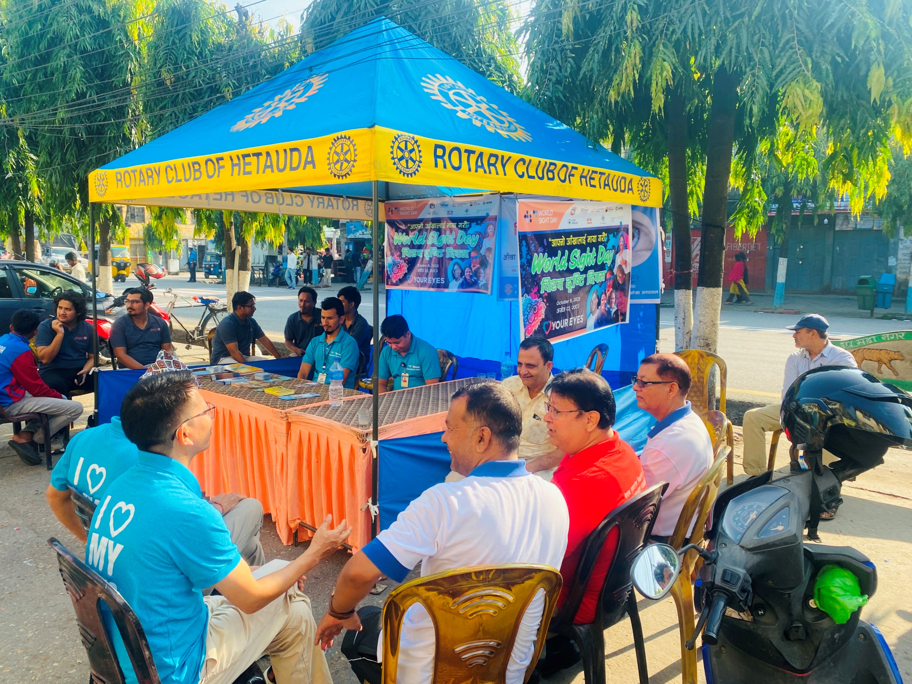 World Sight Day - Public awareness stall on eye health
