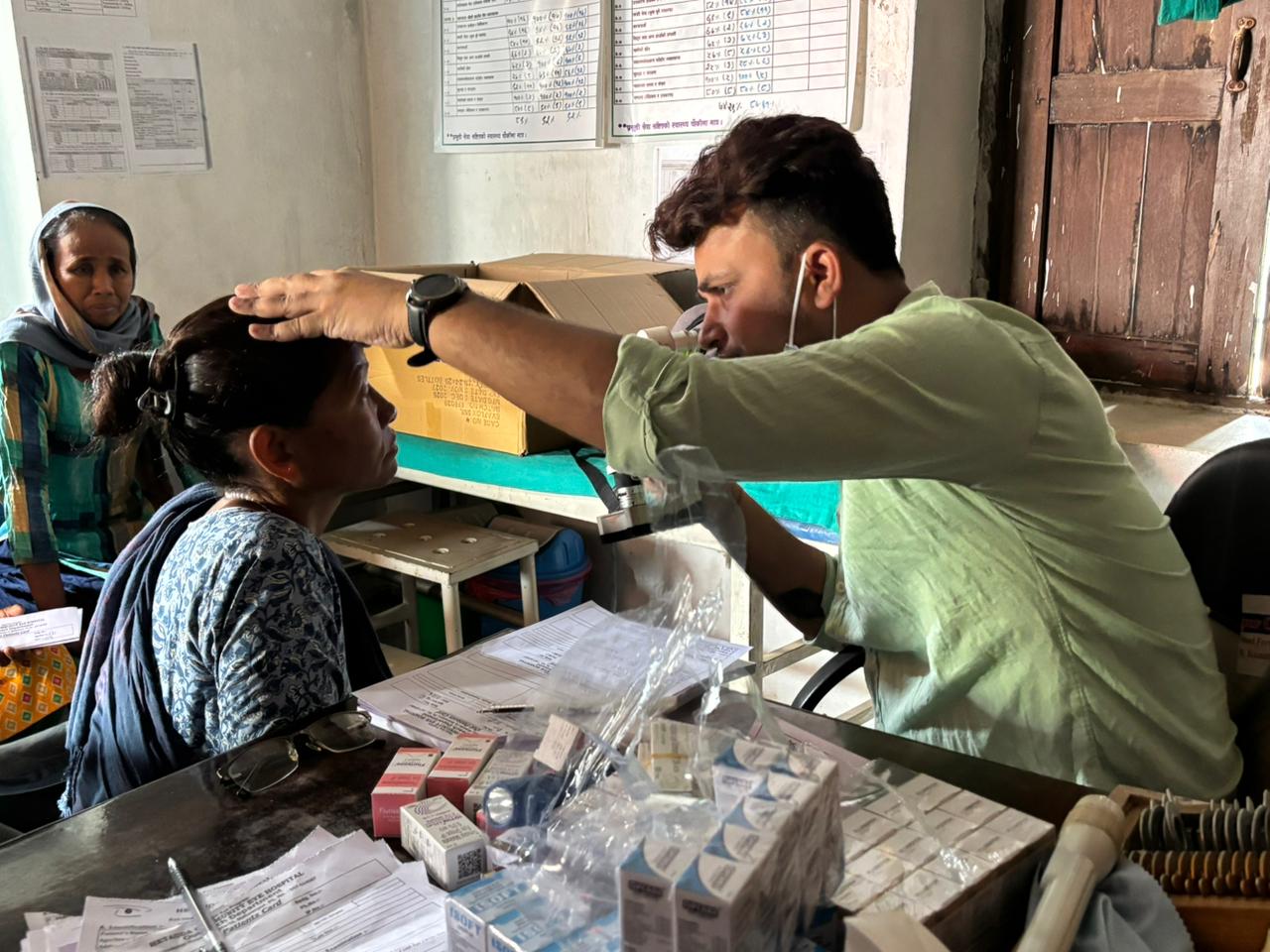 Free Eye screening camp in Chakhel 5, Indrasarobar